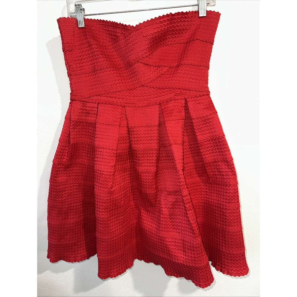 Dee Elle Strapless Red Dress  Size‎ M